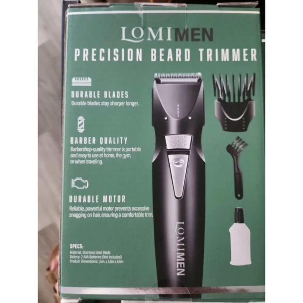 Lomimen precision beard‎ trimmer, Beard Trimming Apron, 3-N-1 Pedicure Pod NEW